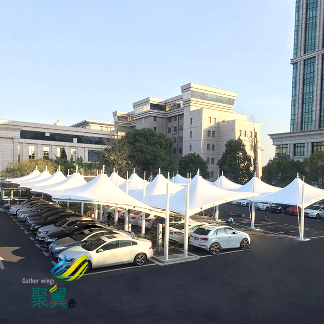 膜結(jié)構(gòu)車(chē)棚充電樁車(chē)棚膜結(jié)構(gòu)耐候性透光性